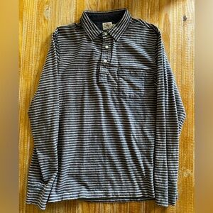 Faherty Long Sleeve Polo Medium
